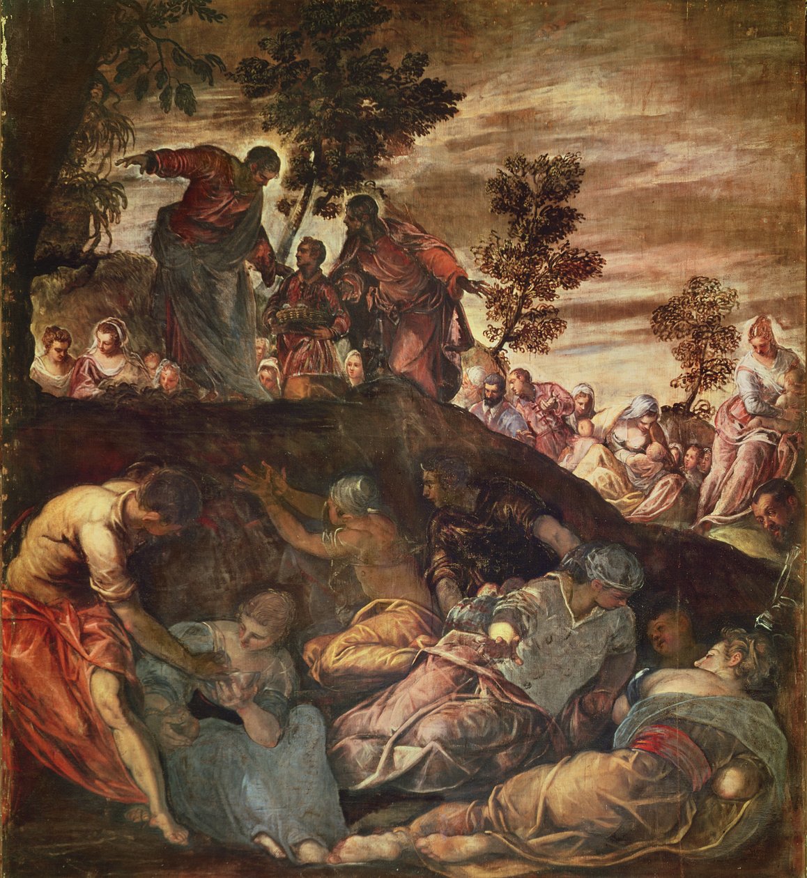 Násobení chlebů a ryb, c.1575 od Jacopo Robusti Tintoretto