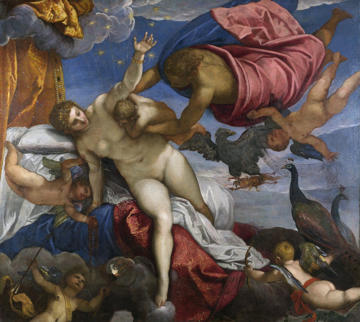 Původ Mléčné dráhy, cca 1575-80 od Jacopo Robusti Tintoretto