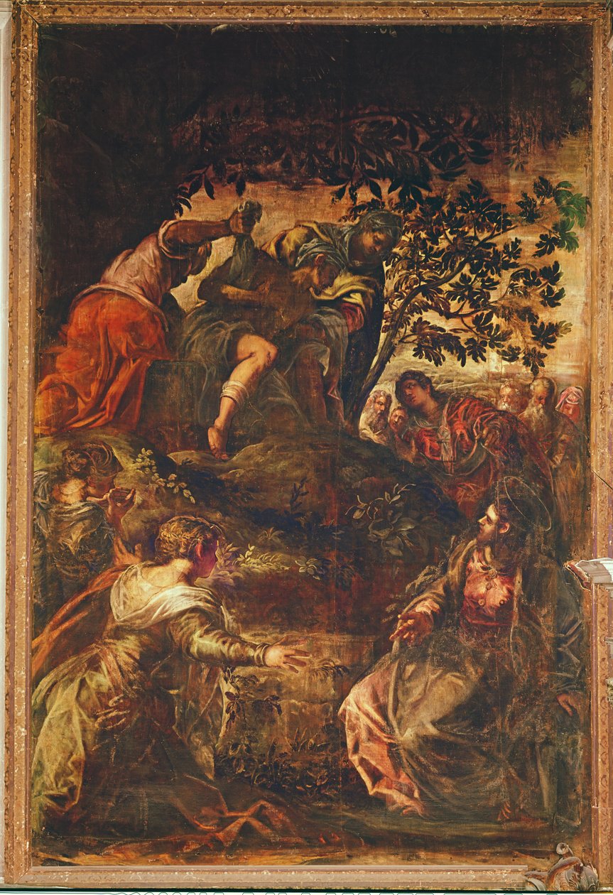 Vzkříšení Lazara, kolem roku 1575 od Jacopo Robusti Tintoretto