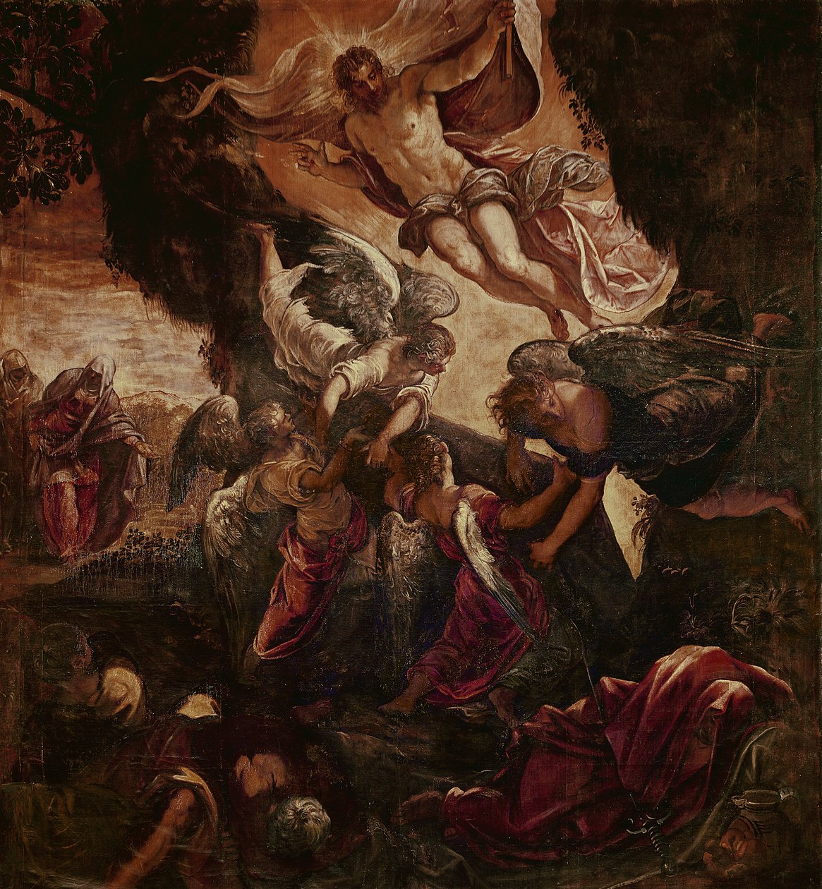 Vzkříšení Krista od Jacopo Robusti Tintoretto