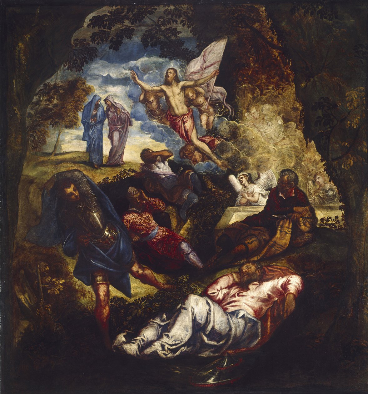 Vzkříšení Krista, 16. století od Jacopo Robusti Tintoretto