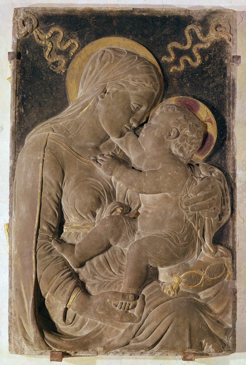 Panna a dítě (malovaná omítka) od Jacopo Sansovino
