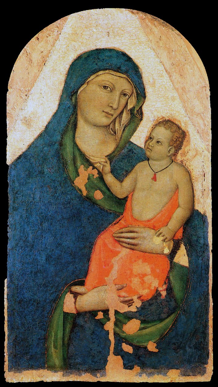 Madonna a dítě od Jacopo del Casentino