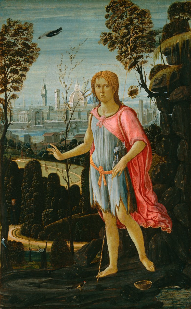 Svatý Jan Křtitel, kolem roku 1480 od Jacopo del Sellaio