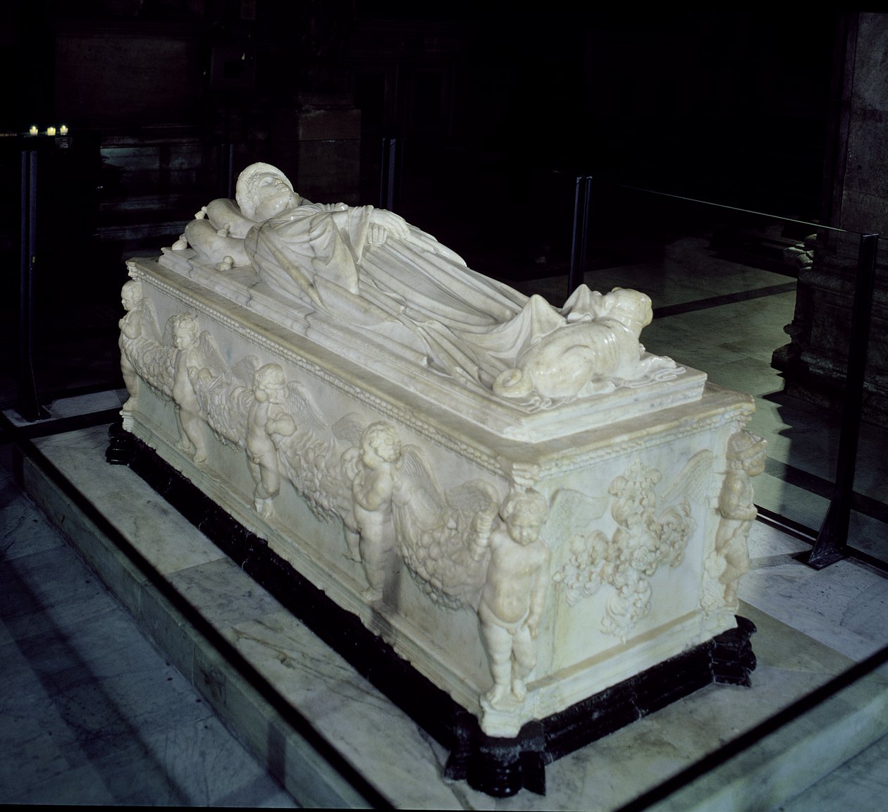 Hrobka Ilaria del Carretto († 1405) (mramor) od Jacopo della Quercia