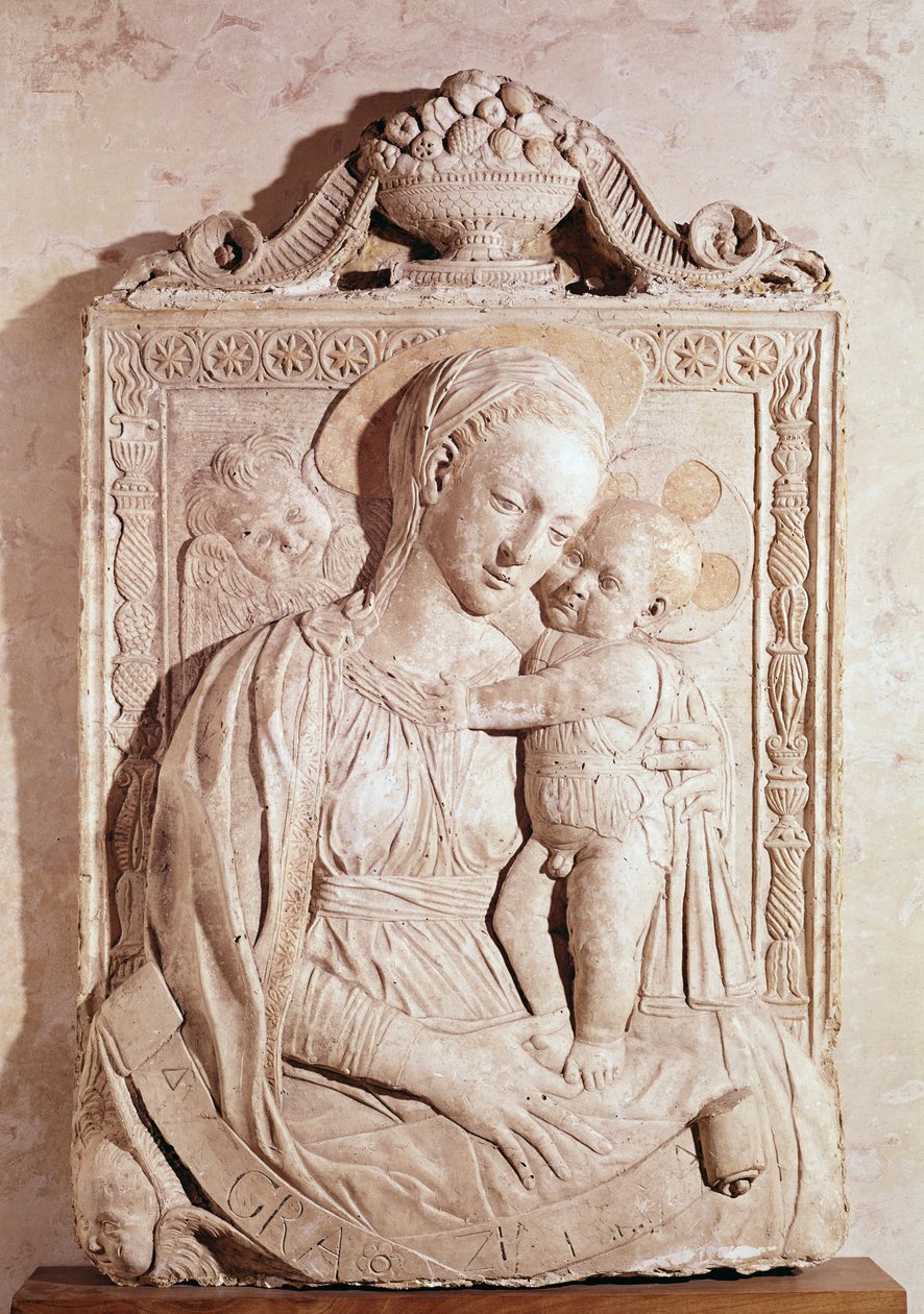 Panna a dítě (mramor) od Jacopo della Quercia