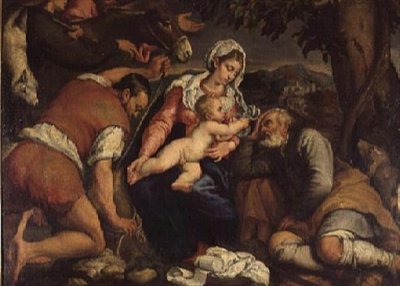 Klanění pastýřů od Jacopo Bassano