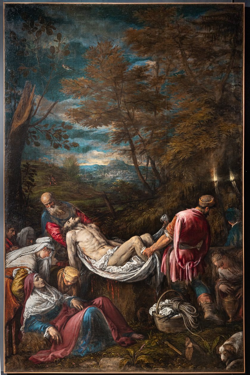 Pohřeb těla Kristova od Jacopo (1510 92) Bassano