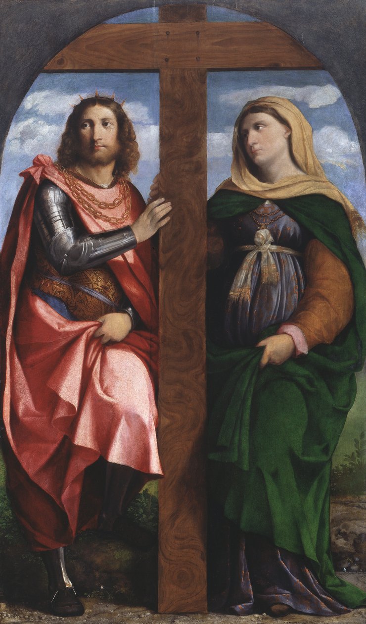 Svatá Helena a svatý Konstantin od Jacopo (c.1480 1528) Palma