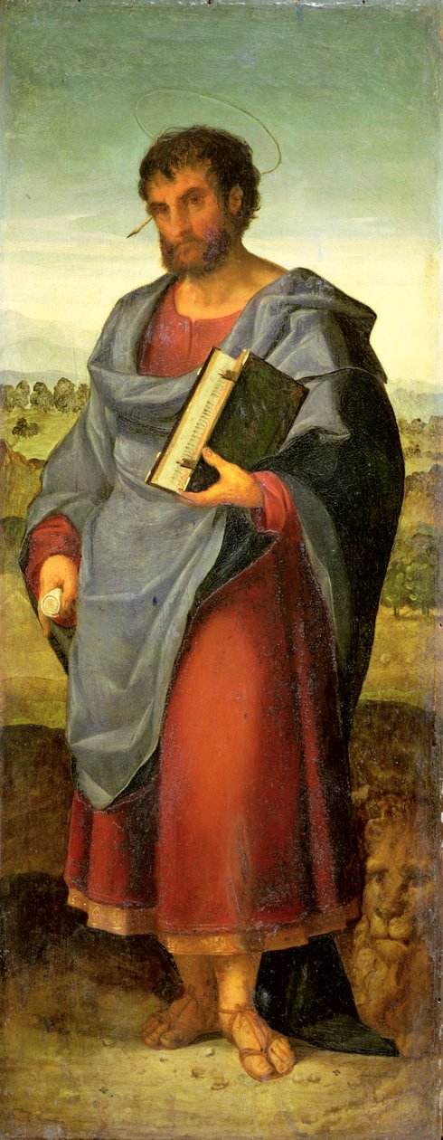 Svatý Marek (olej na desce) od Jacopo (c.1480-1528) Palma