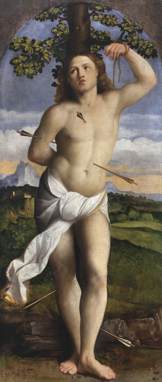 Svatý Šebestián od Jacopo (c.1480 1528) Palma
