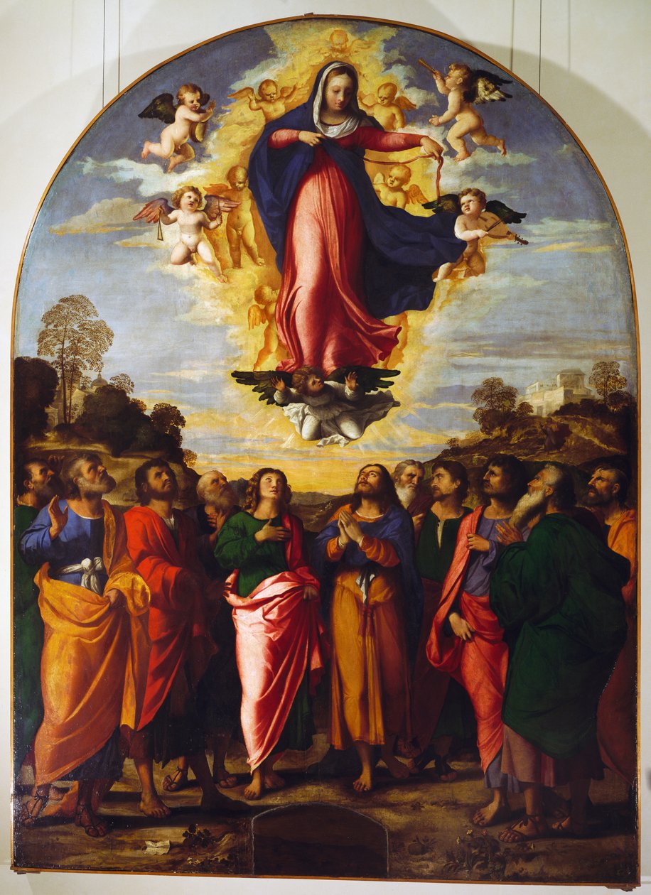 Nanebevzetí Panny Marie od Jacopo (c.1480 1528) Palma