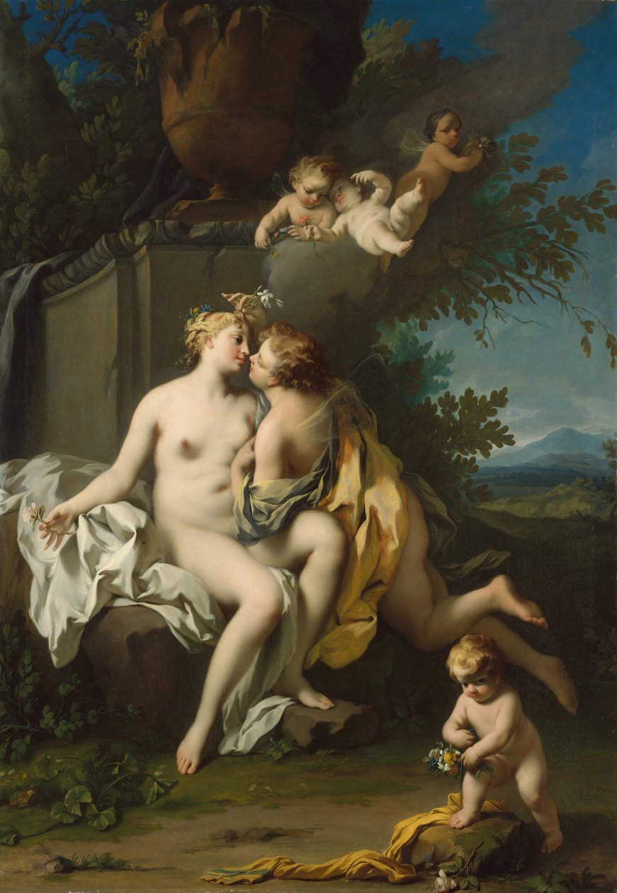 Flora and Zephyr, 30. léta 18. století. od Jacopo Amigoni