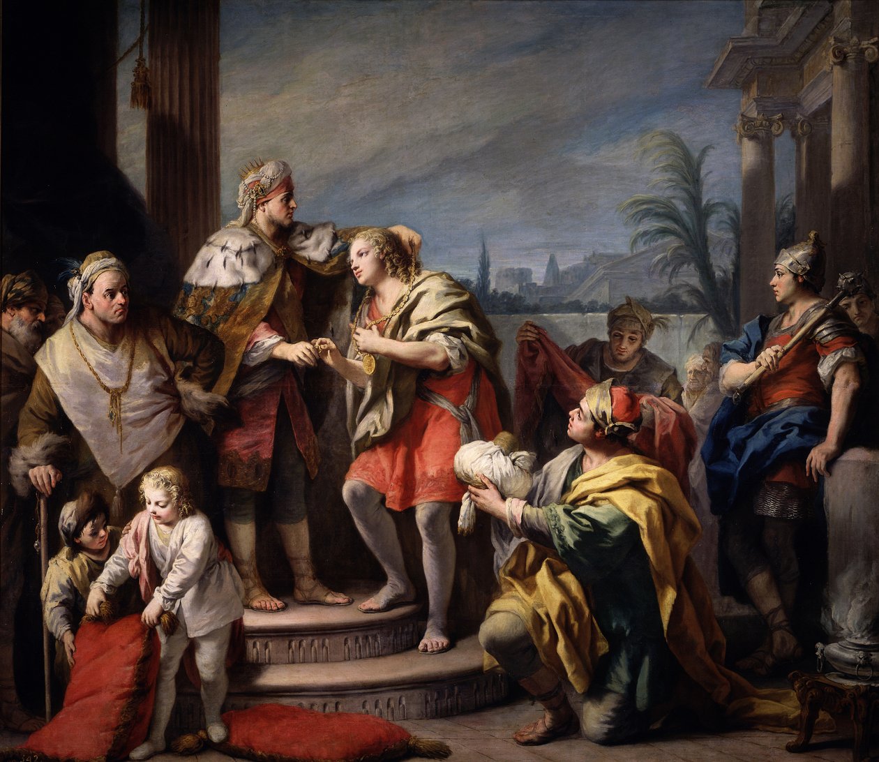 Josef před faraonem, asi 1749 od Jacopo Amigoni