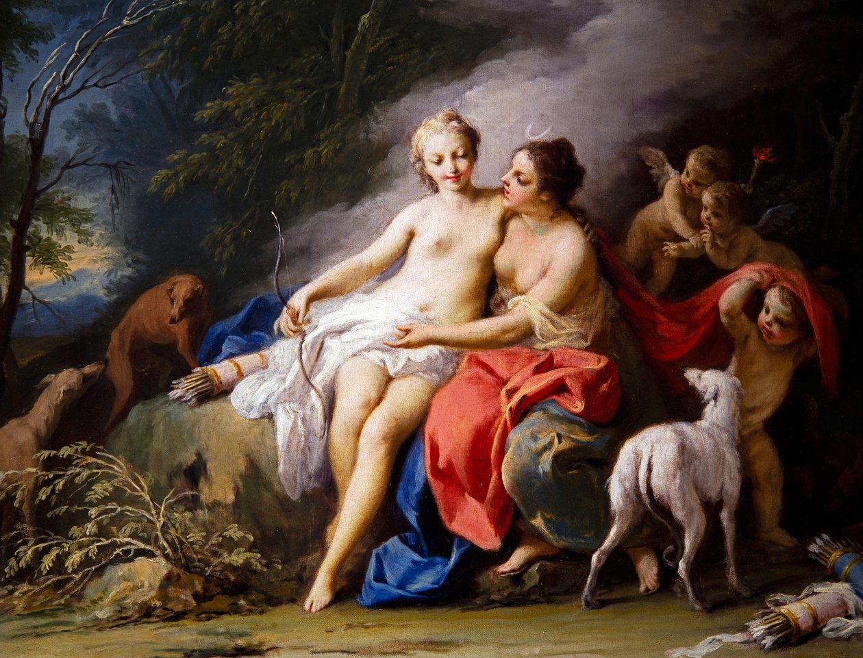 Jupiter a Callisto od Jacopo Amigoni