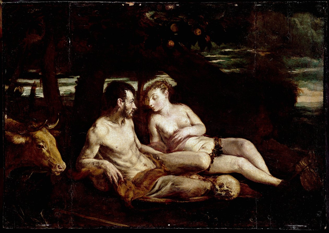 Adam a Eva od Jacopo Bassano