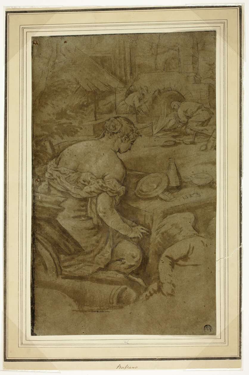 Alegorie ohně (Venuše ve Vulkánově kovárně) od Jacopo Bassano