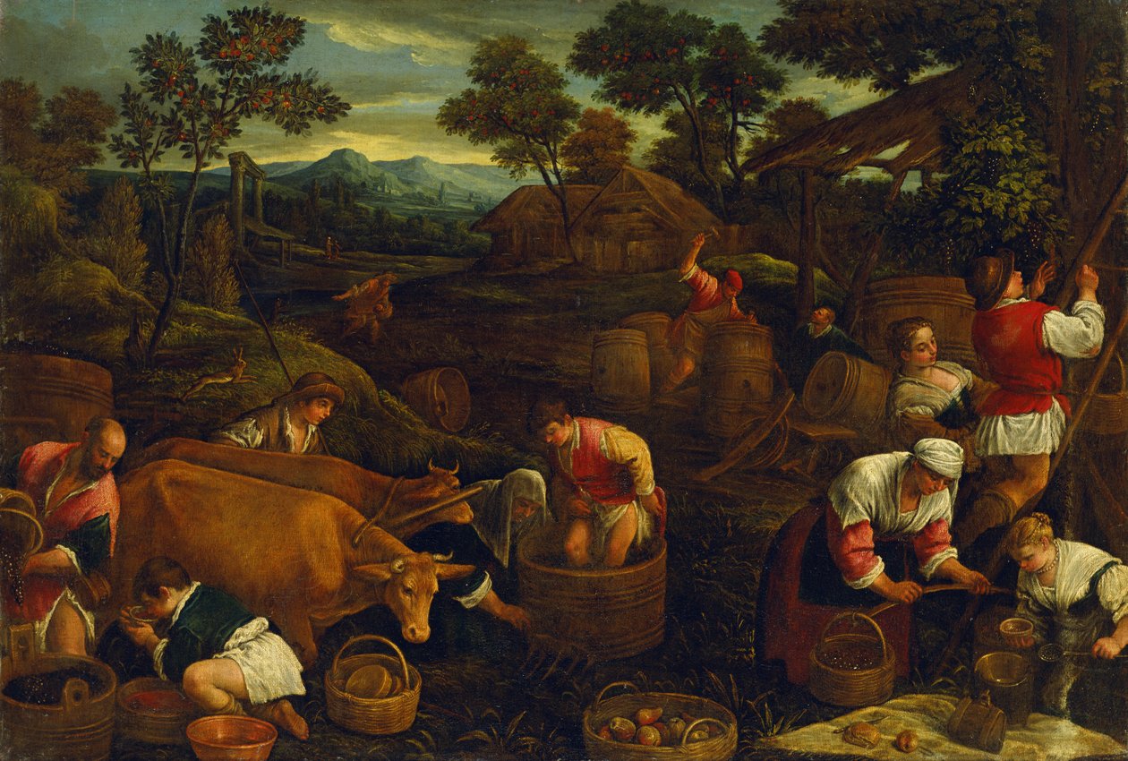Podzim od Jacopo Bassano