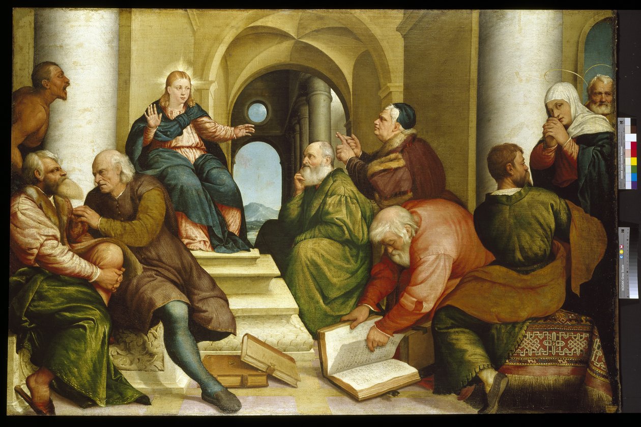 Kristus mezi lékaři, 16. století od Jacopo Bassano