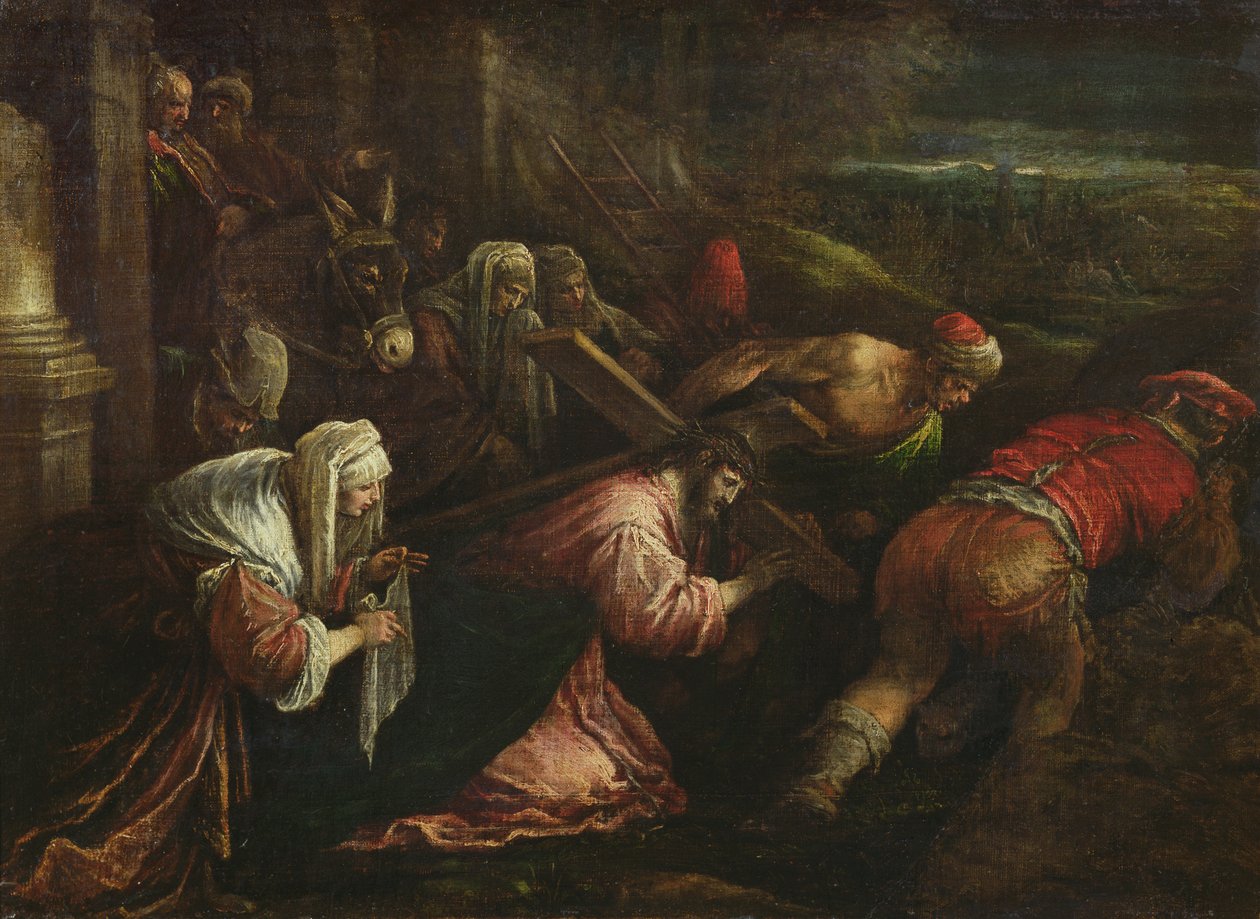 Kristus nesoucí kříž, asi 1570-80 od Jacopo Bassano