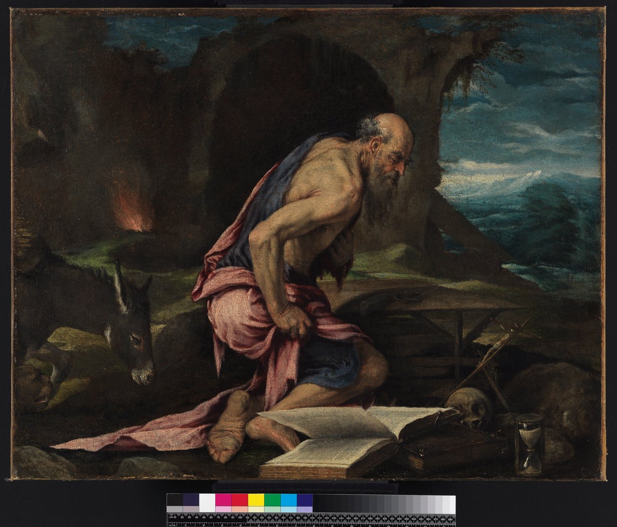 Svatý Jeroným v poušti, 1562 od Jacopo Bassano
