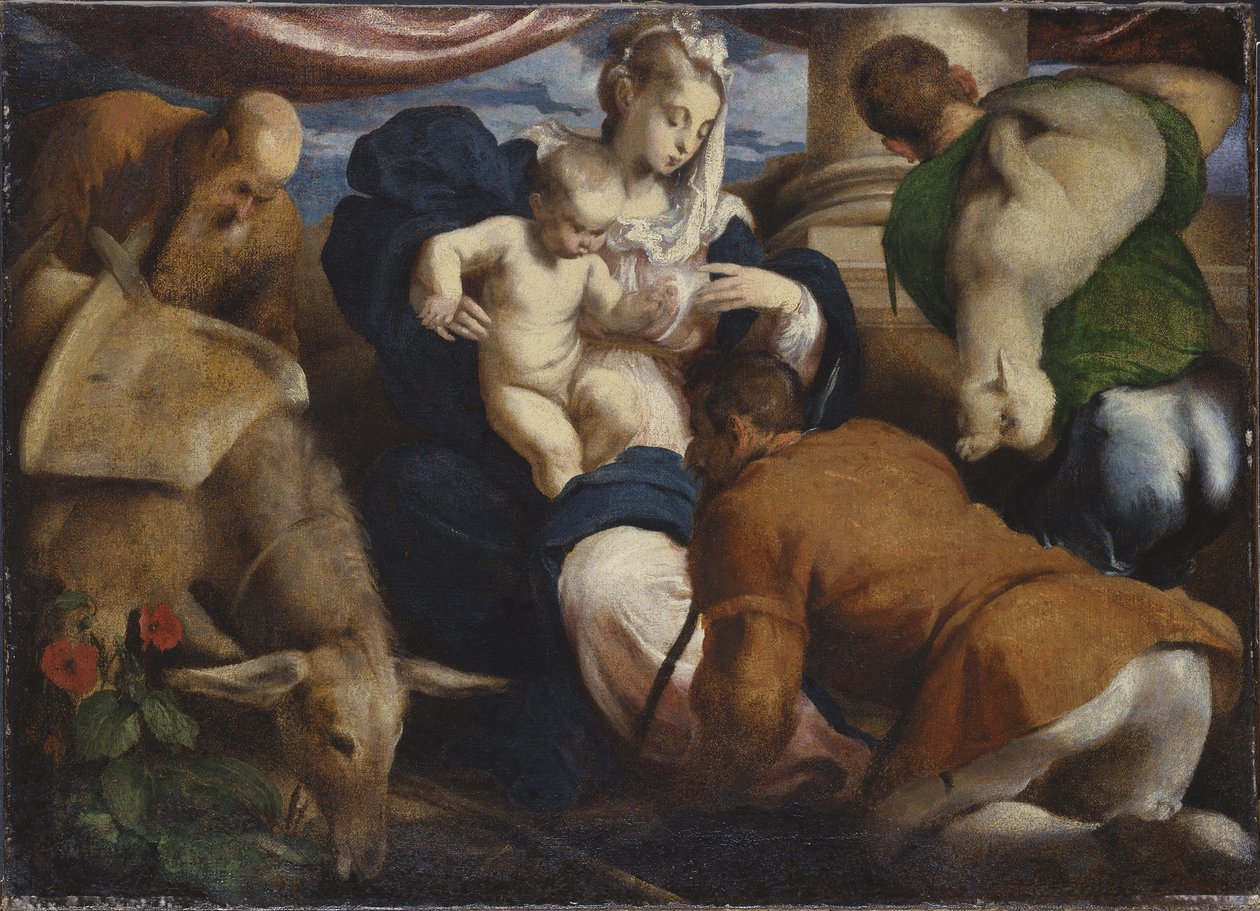 Klanění pastýřů od Jacopo Bassano