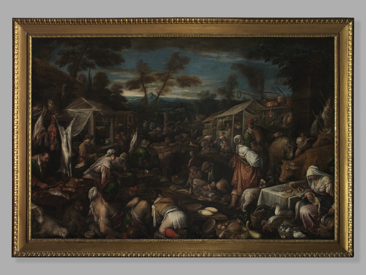 Velký trh, c.1580-85 od Jacopo Bassano
