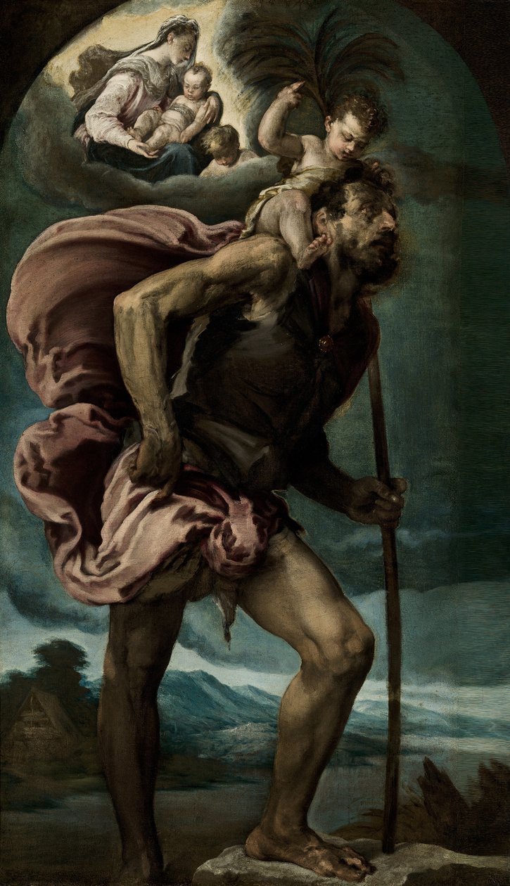 Svatý Kryštof, 1559 od Jacopo Bassano il vecchio