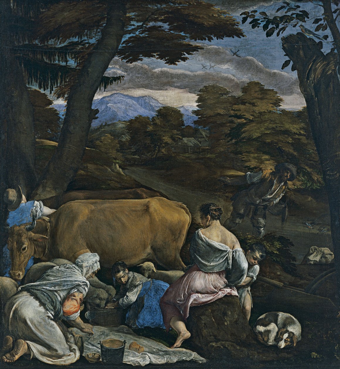 Podobenství o rozsévači od Jacopo Bassano il vecchio