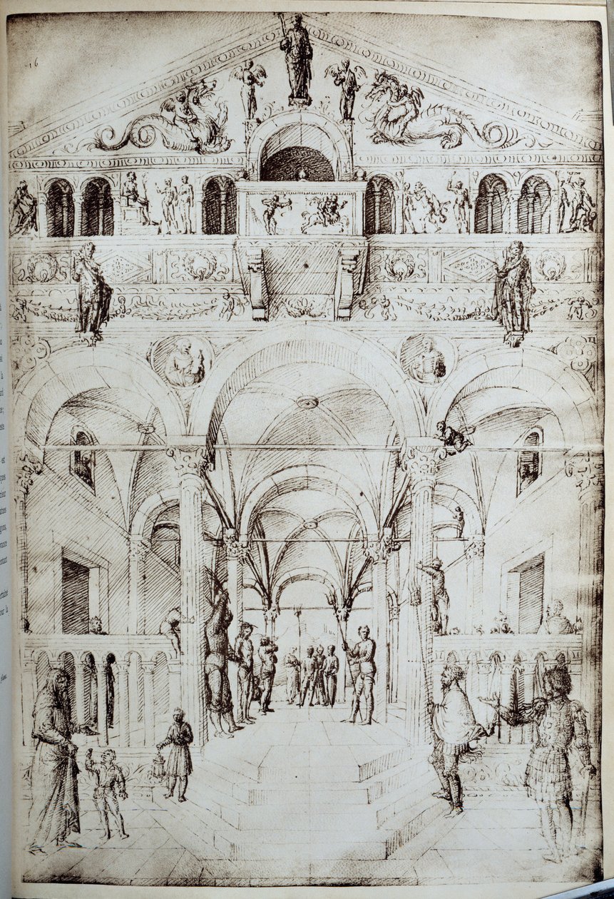 La flagellation du Christ Kresba perem a inkoustem od Jacopa Belliniho (1400-1470) 15. století Sun. 0,42x0,28 m Paříž, Musee du Louvre od Jacopo Bellini