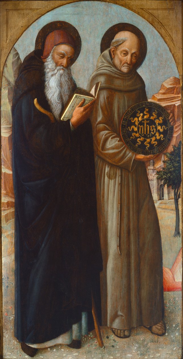 Svatý Antonín opat a svatý Bernardino ze Sieny, 1459. od Jacopo Bellini