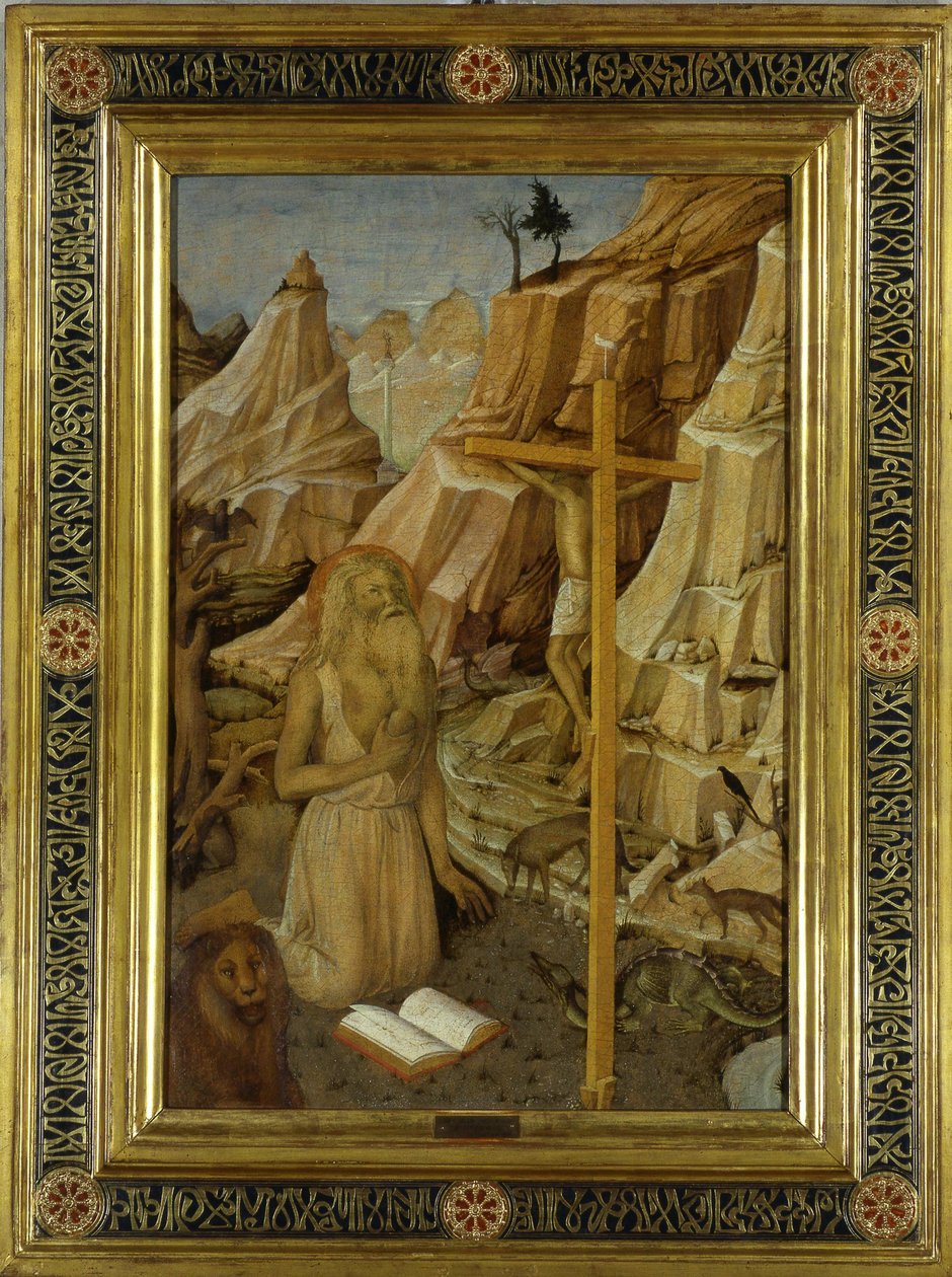 Kajícný svatý Jeroným v poušti, 1450. od Jacopo Bellini