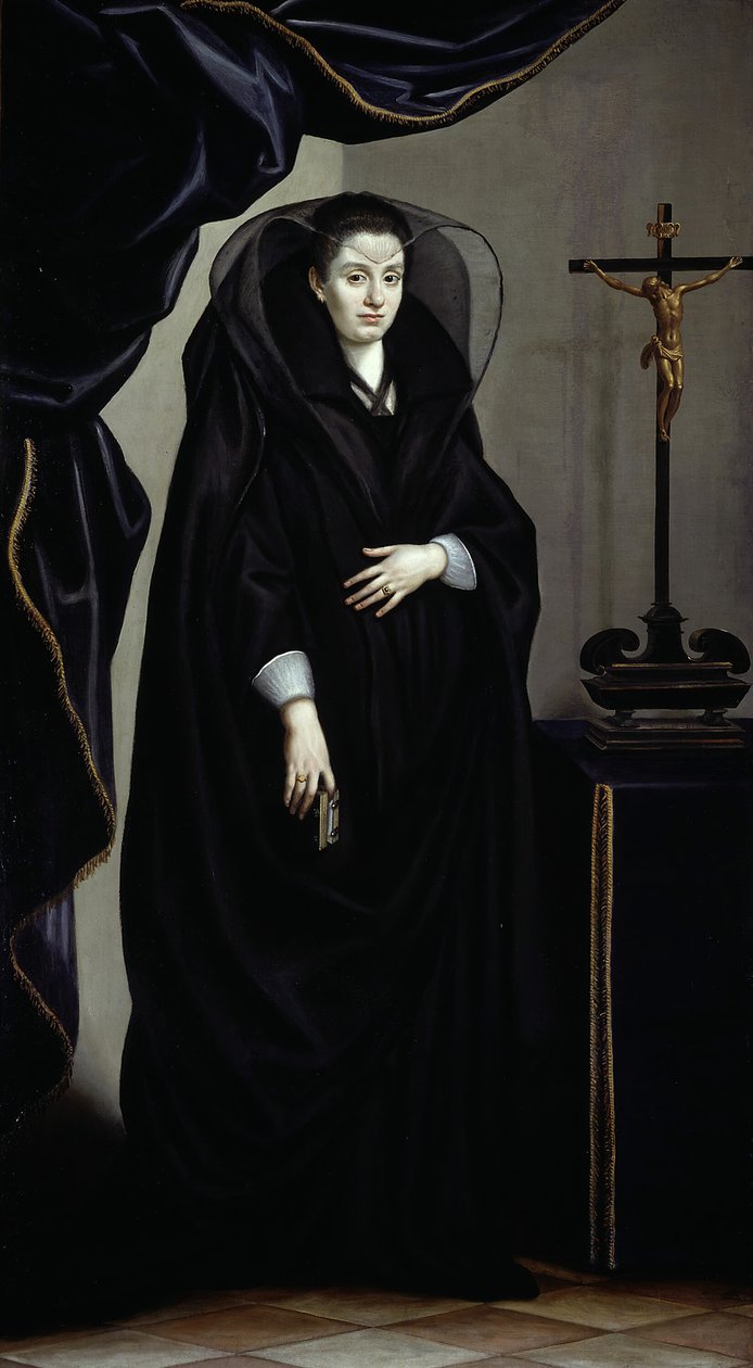 Portrét šlechtičny ve smutku, c. 1600. od Jacopo Chimenti