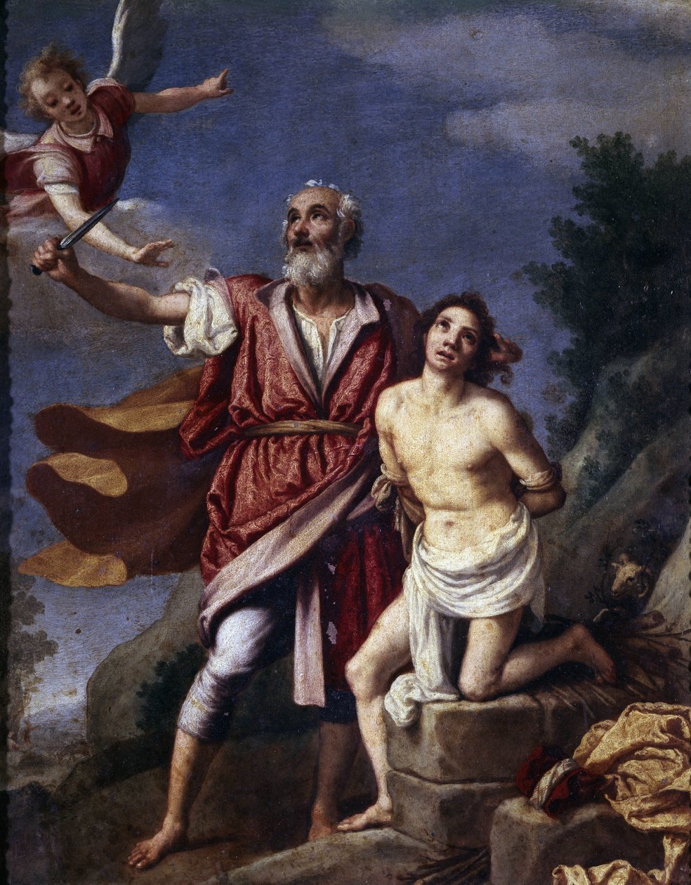 Izákova oběť, 1594 (obraz) od Jacopo Chimenti Empoli