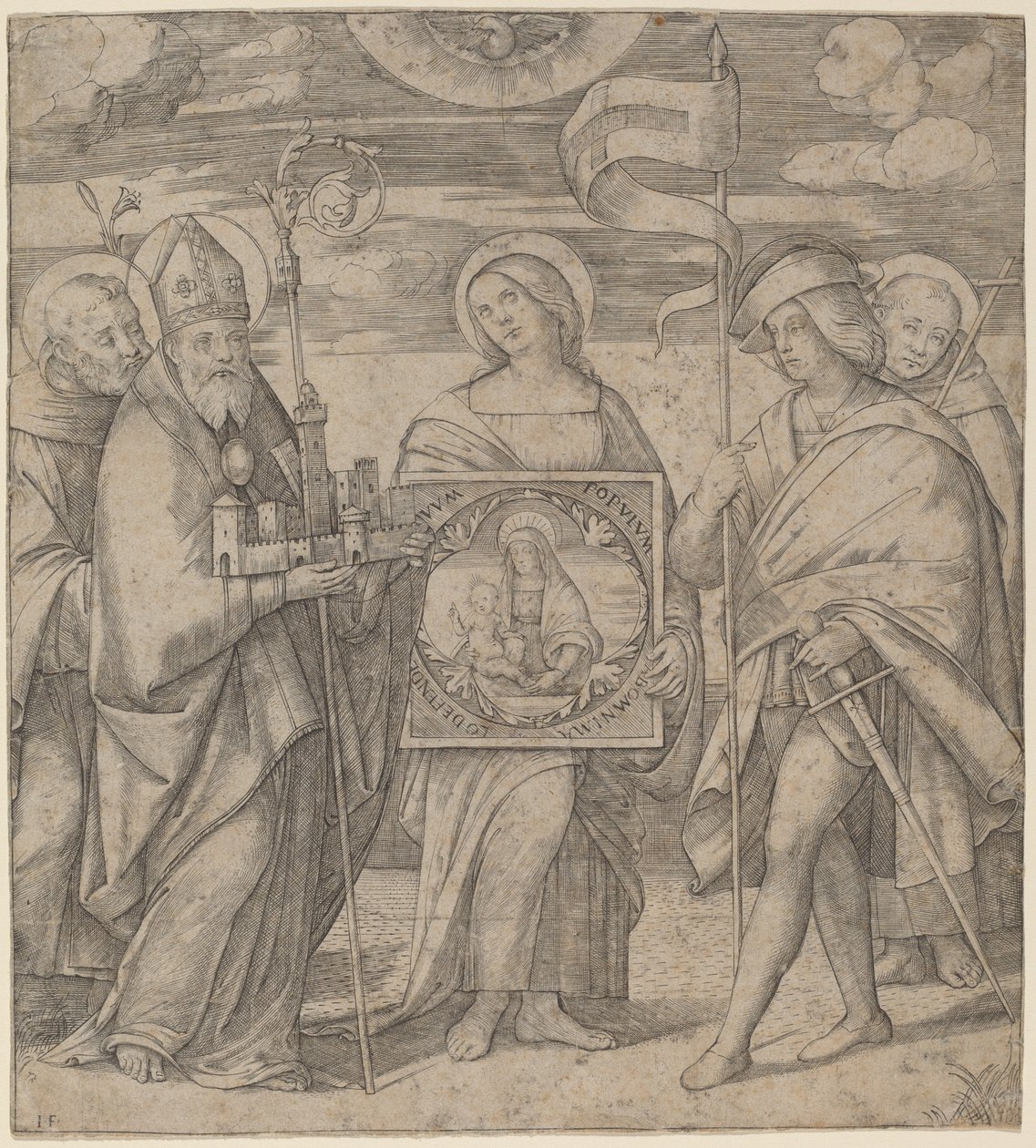 Svatí patroni Bologni od Jacopo Francia