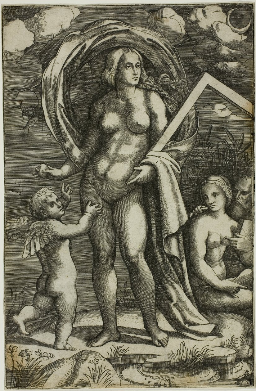 Venuše a Amor od Jacopo Francia