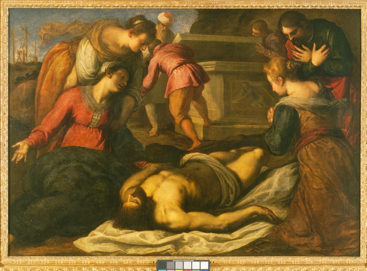 Pláč nad mrtvým Kristem, konec 80. let 15. století (olej na plátně) od Jacopo Il Giovane Palma