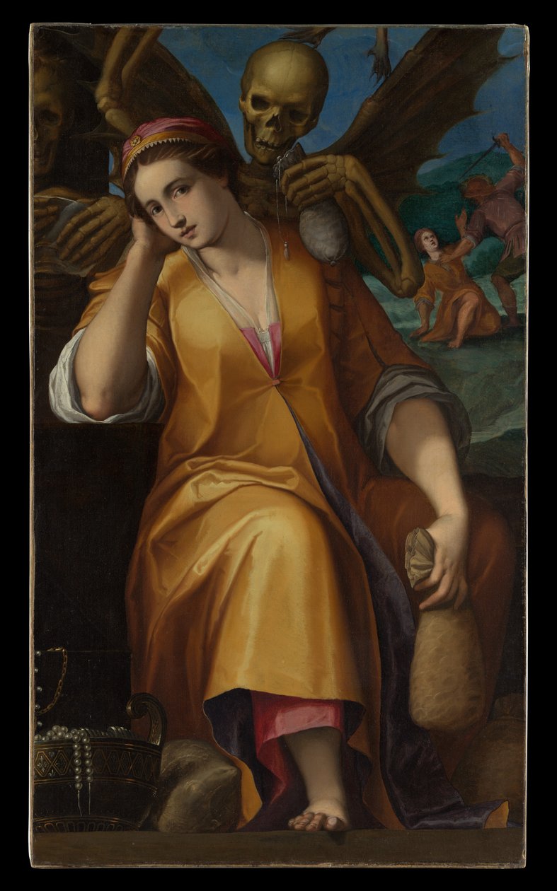 Alegorie Avarice, kolem 1590 (olej na plátně) od Jacopo Ligozzi