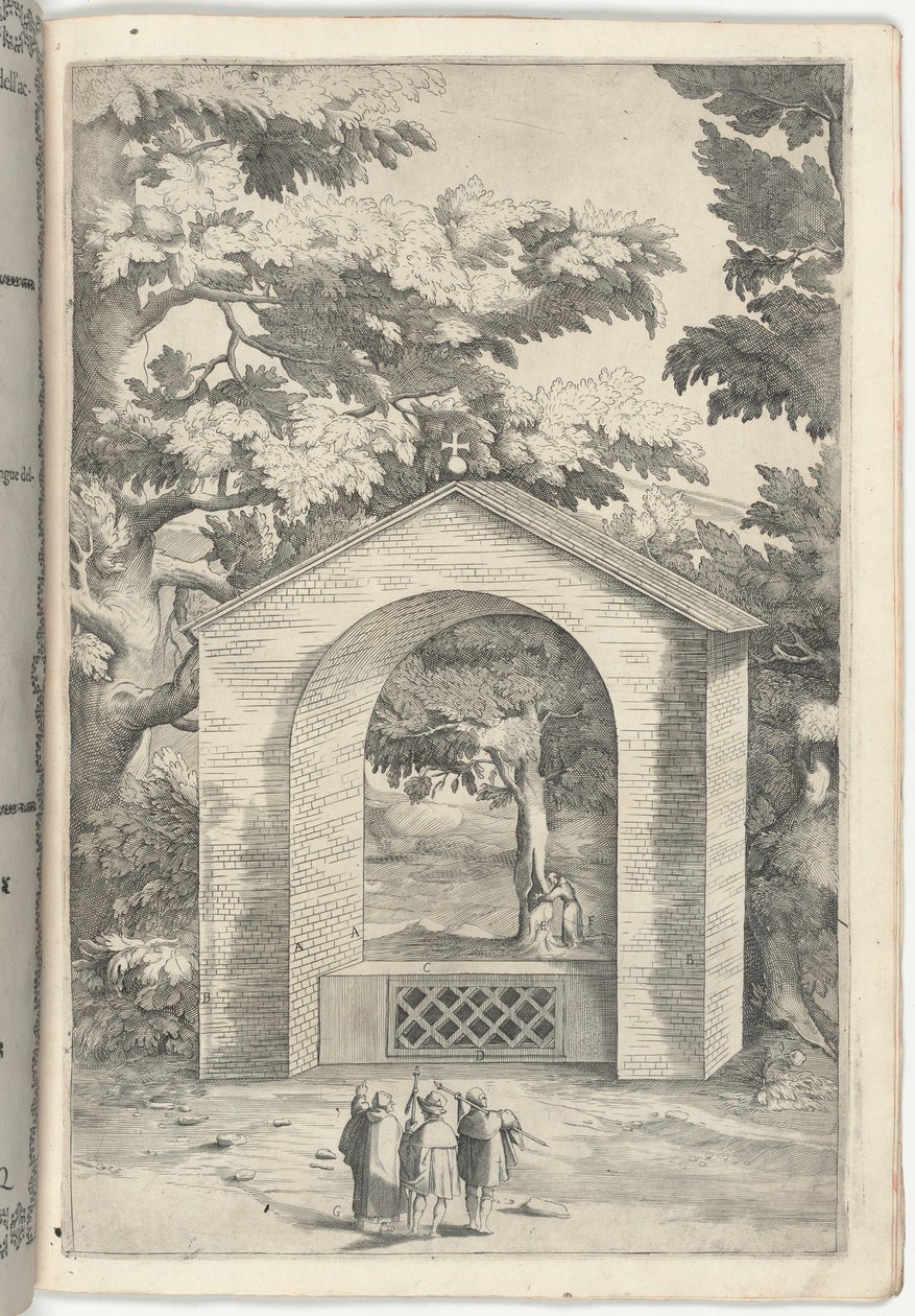 Kaple pramene v buku [deska Q] od Jacopo Ligozzi