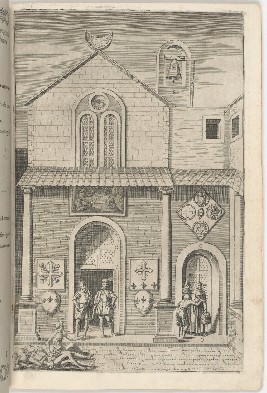 Fasáda kostela minor [deska E] od Jacopo Ligozzi