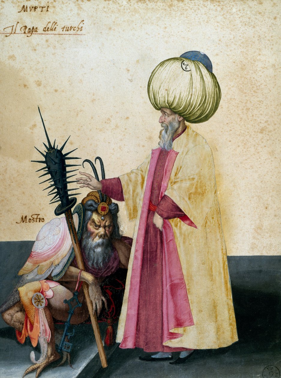 Mufti a monstrum, kresba Jacopo Ligozzi (1547-1627) od Jacopo Ligozzi