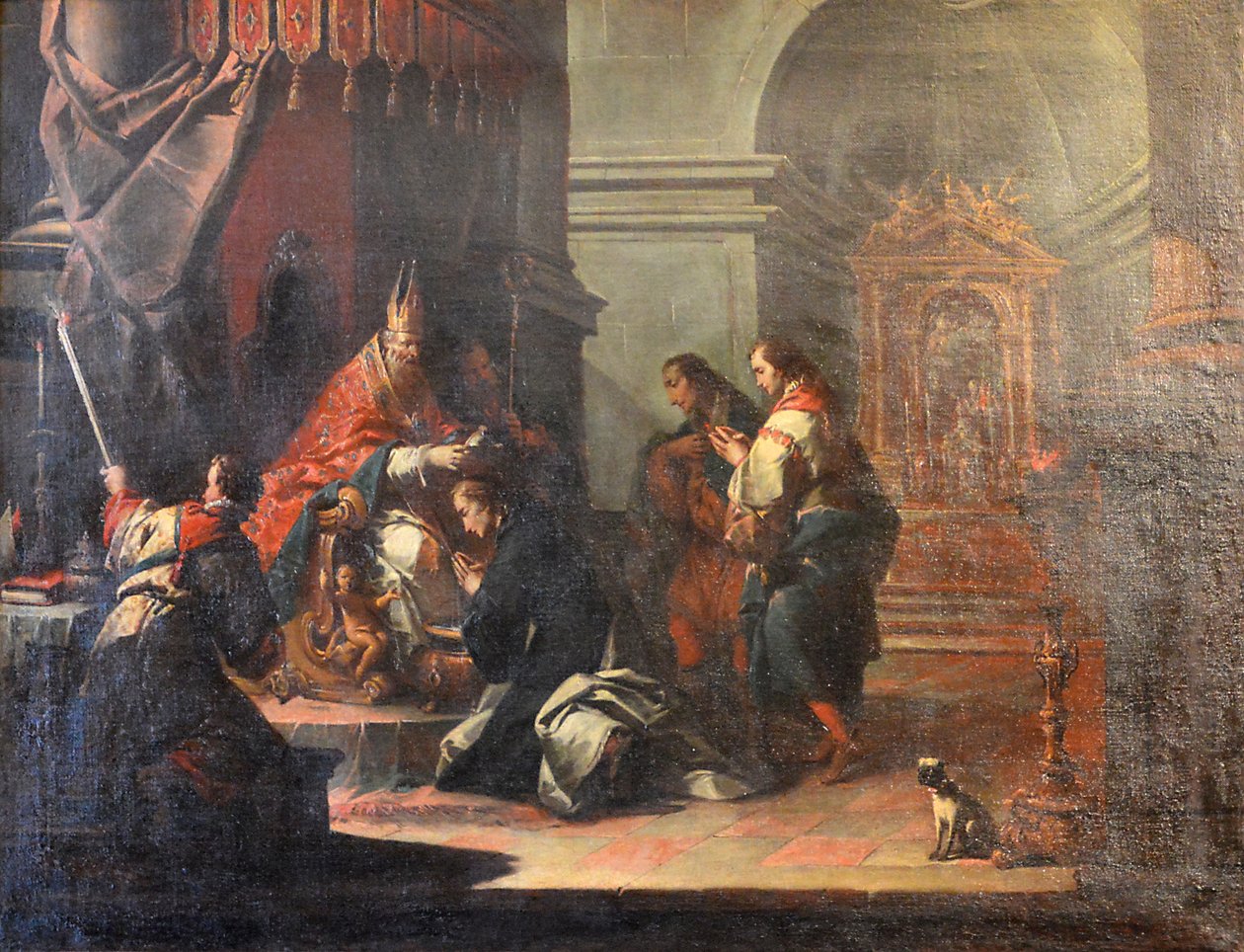 Francouzština:  Křest svatého Daniela svatým Prosdocimem z Padovy. od Jacopo Marieschi