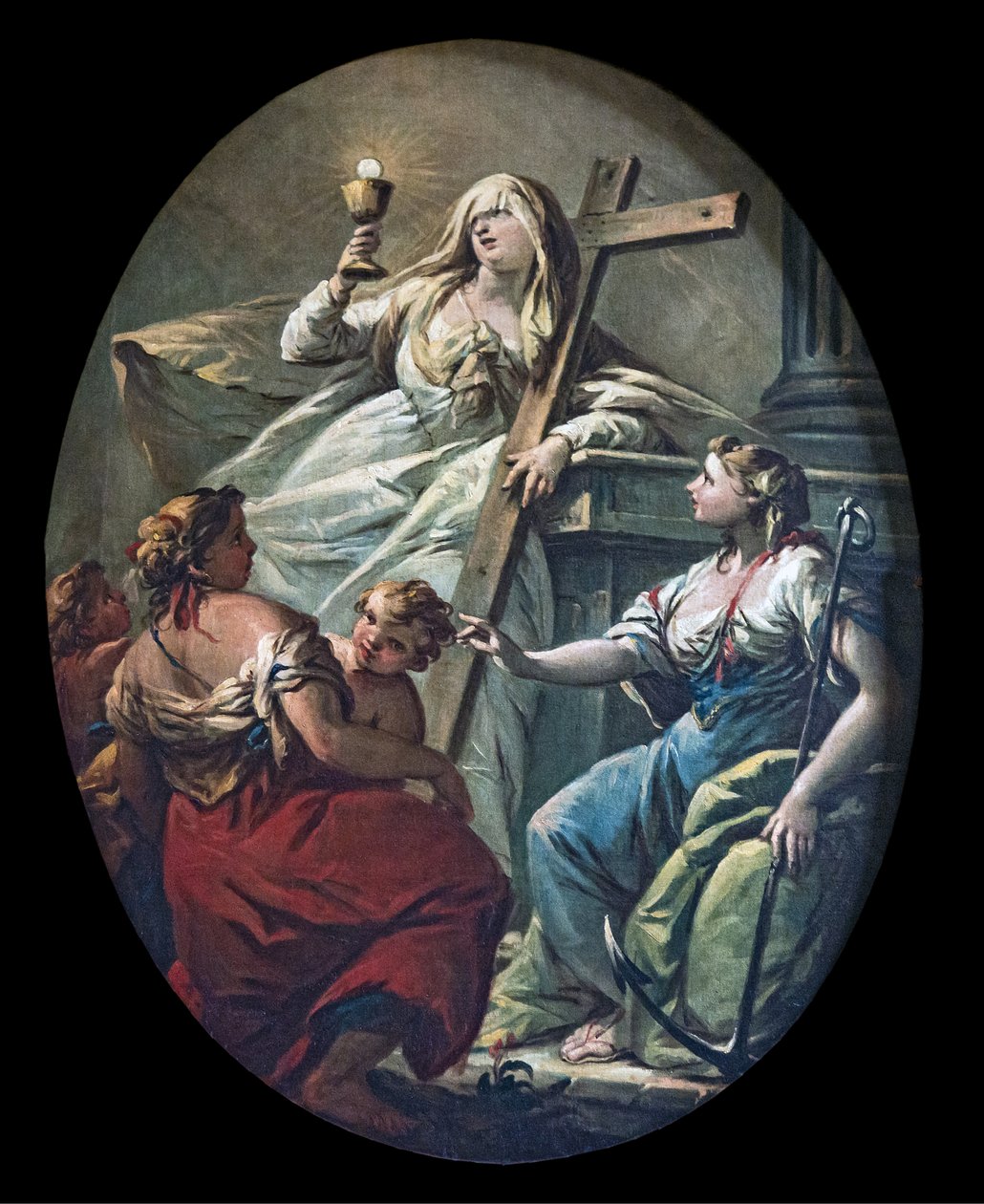 Teologické ctnosti od Jacopo Marieschi