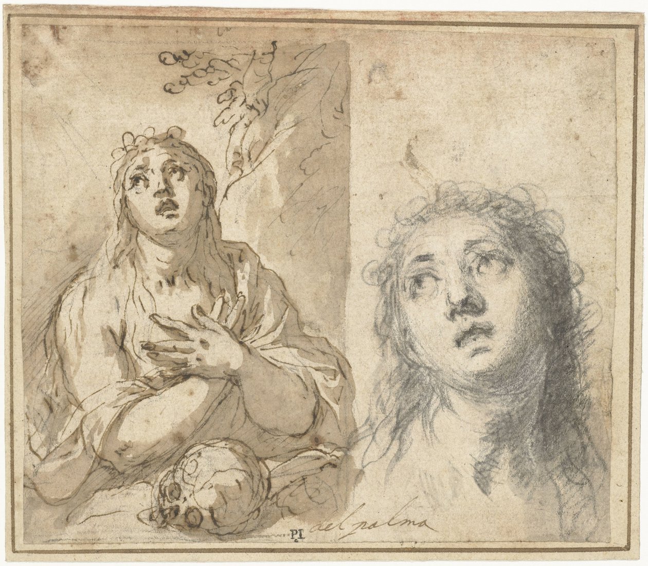 Kajícnice Magdalena v krajině od Jacopo Palma (il Giovane)