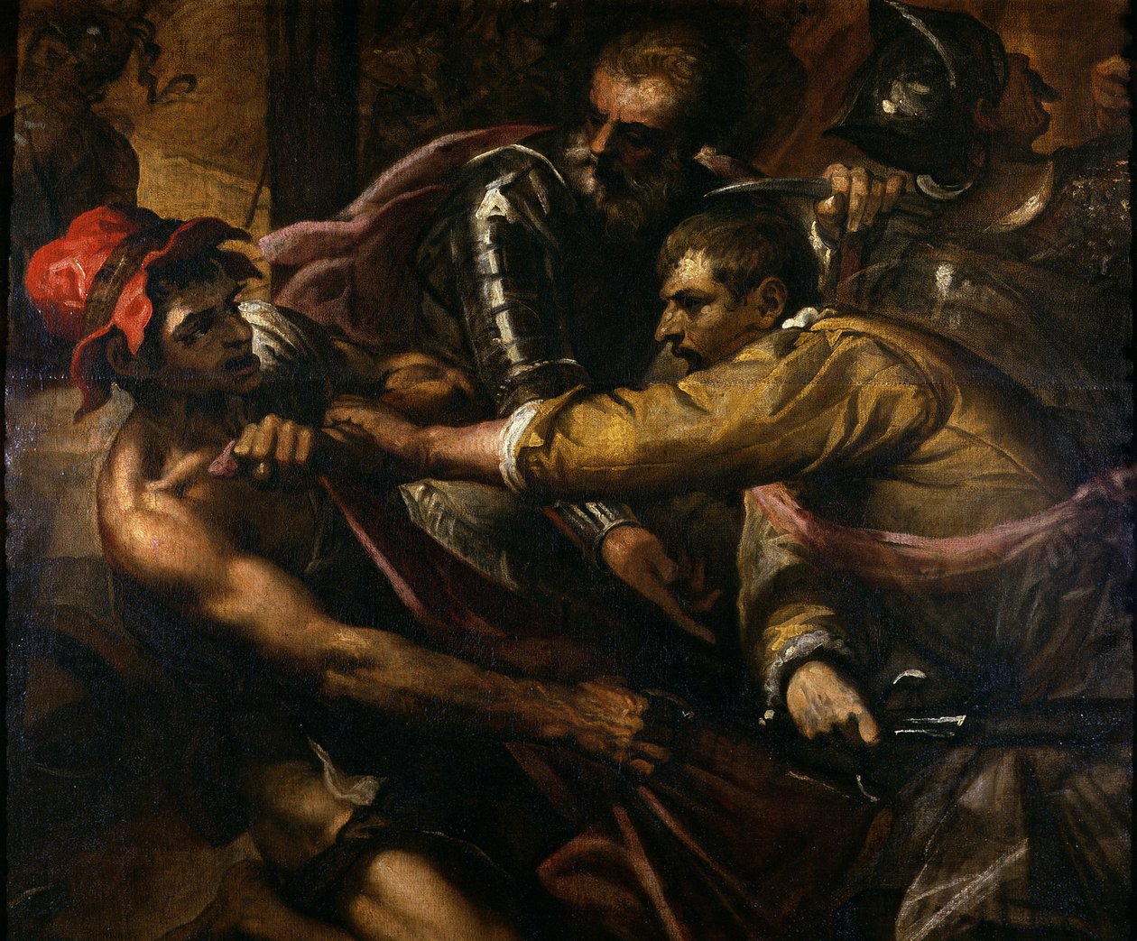Vojáci se hádají o oblečení od Jacopo Palma