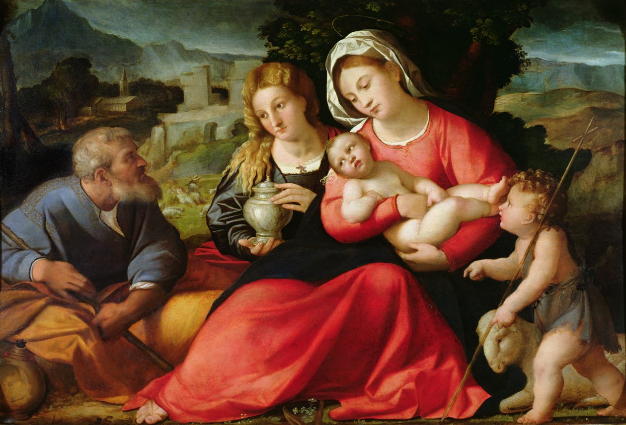 Svatá rodina, kolem 1508-12 od Jacopo Palma