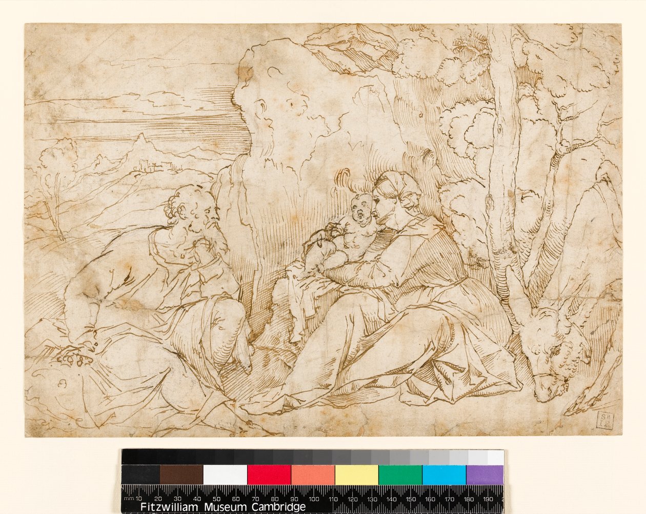 Zbytek na útěku do Egypta, 1400-1499 od Jacopo Palma