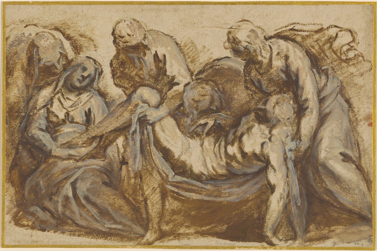 Kristus nese do hrobu od Jacopo Palma il Giovane