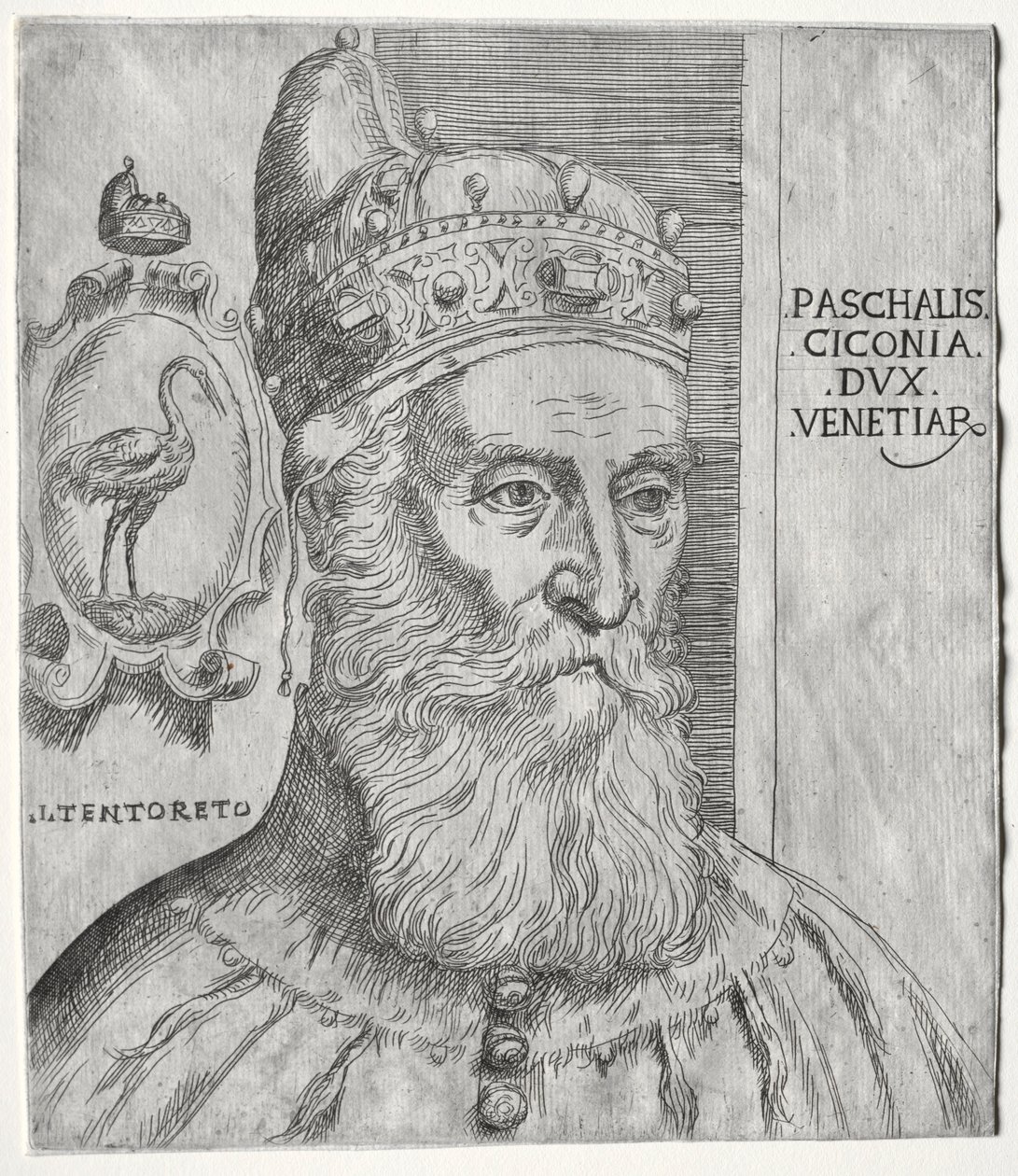 Portrét Pasquale Cicogna, dóže z Benátek. od Jacopo Palma il Giovane