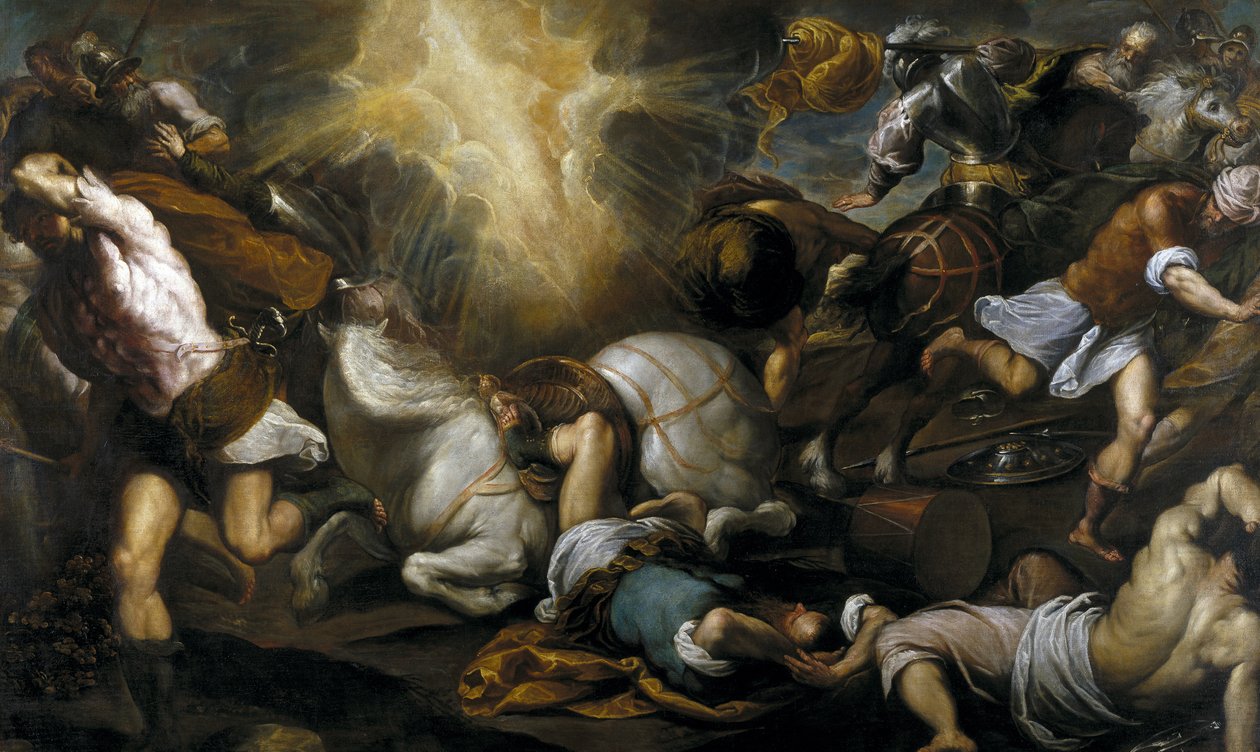 Obrácení svatého Pavla, 1592 od Jacopo Palma il Giovane the Younger